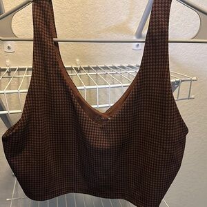 Aerie Brown Ribbed Bra Intimates